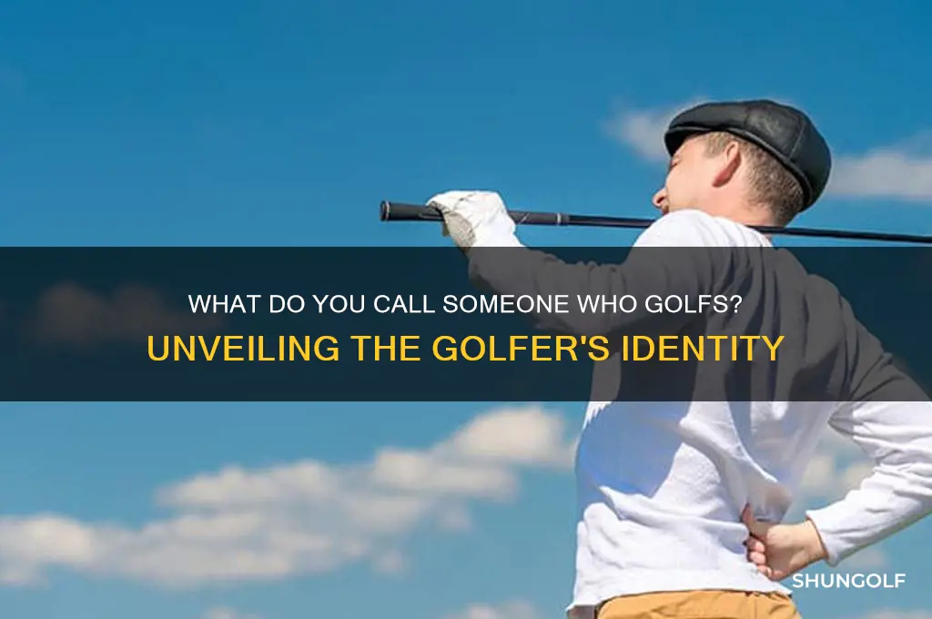 what do you someone who golfs