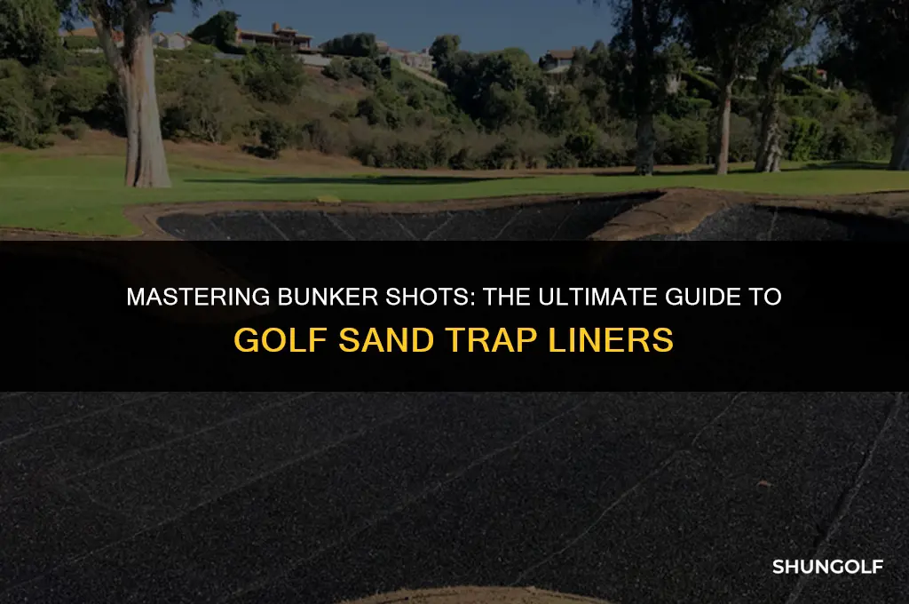 what do you use to line golf sand traps