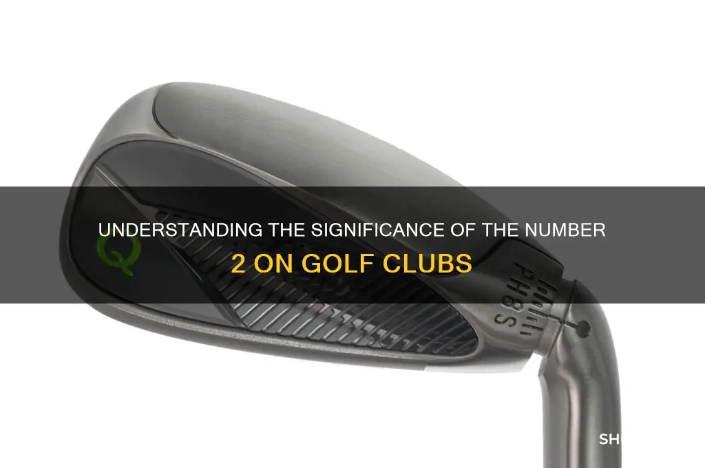 what does 2 mean on golf club