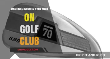 Understanding the 2Degrees White Marking on Golf Clubs: A Guide