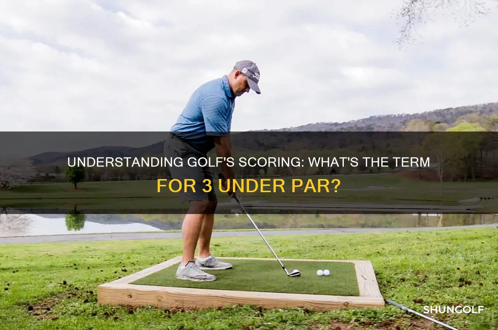 what does 3 under par called in golf