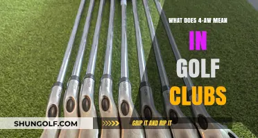 Understanding 4-AW Golf Club Markings: A Beginner's Guide