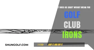 Understanding 65 Shaft Weight: Impact on Golf Iron Performance