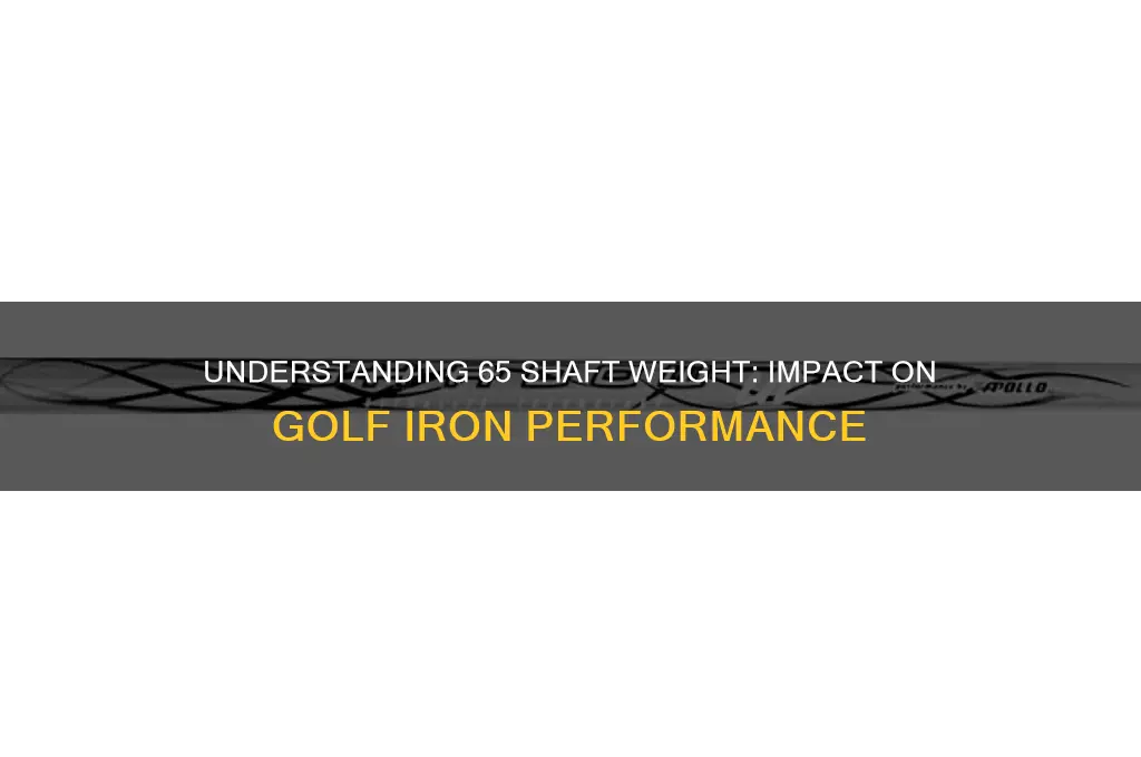 what does 65 shaft weight mean for golf club irons