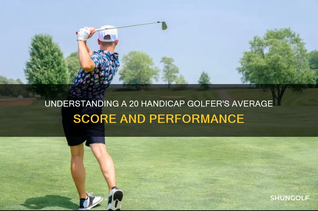 what does a 20 handicap golfer shoot