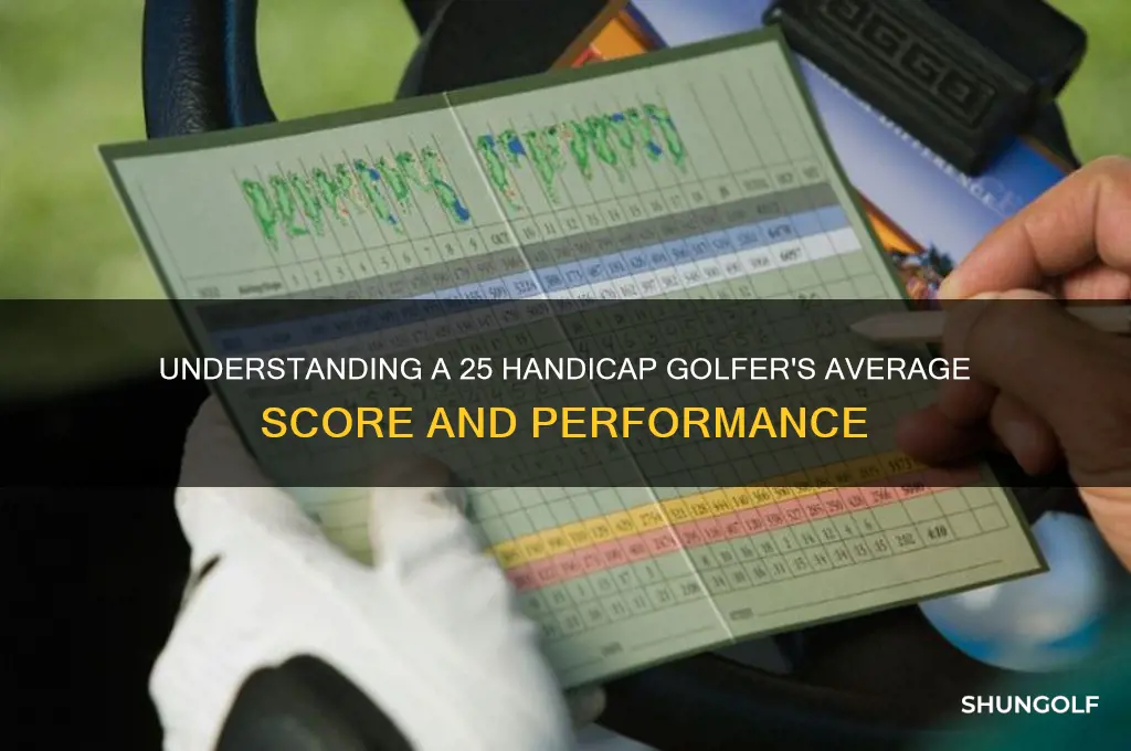 what does a 25 handicap golfer score