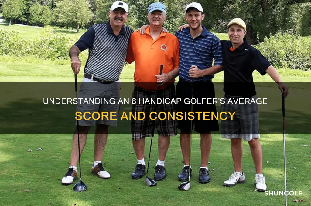 what does a 8 handicap golfer shoot