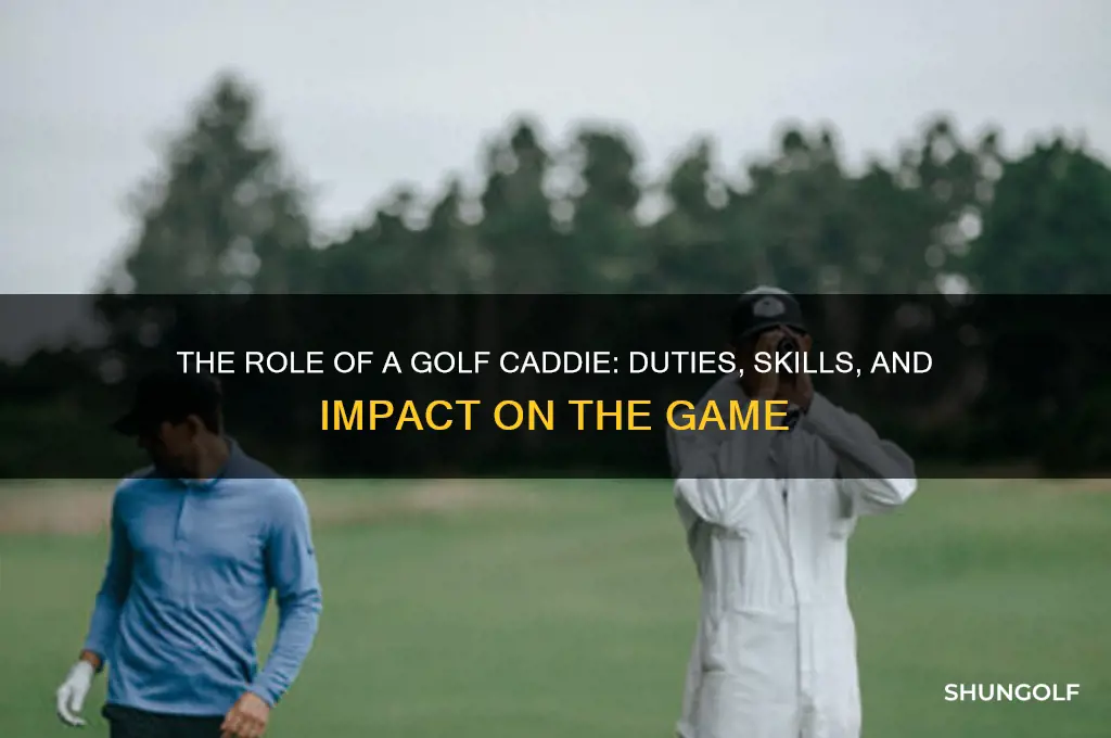 what does a caddie do in golf