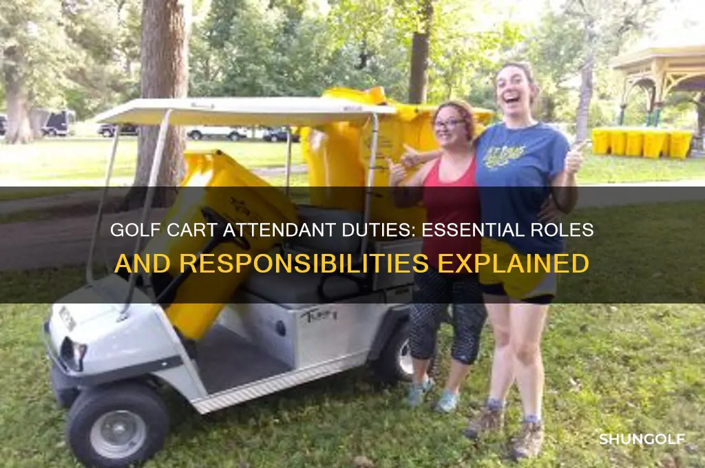 what does a cart attendant do at a golf course