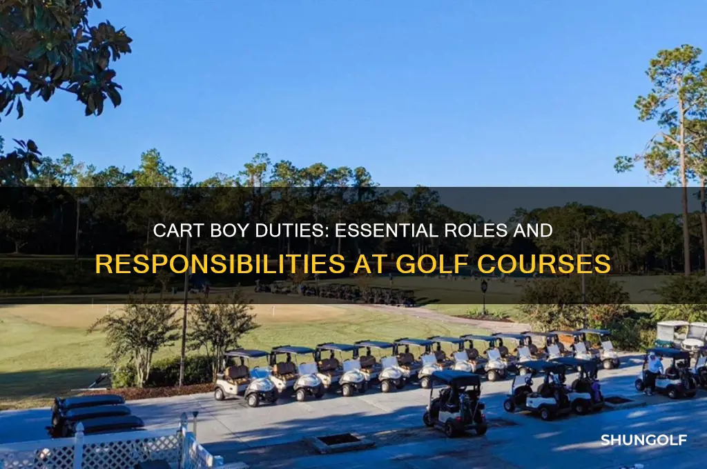 what does a cart boy do at a golf course