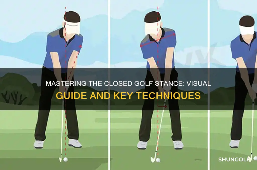 what does a closed golf stance look like