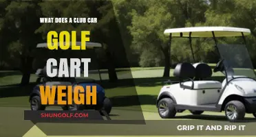 Club Car Golf Cart Weight: Unveiling the Exact Figures