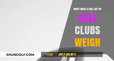 Understanding the Total Weight of a Complete Golf Club Set