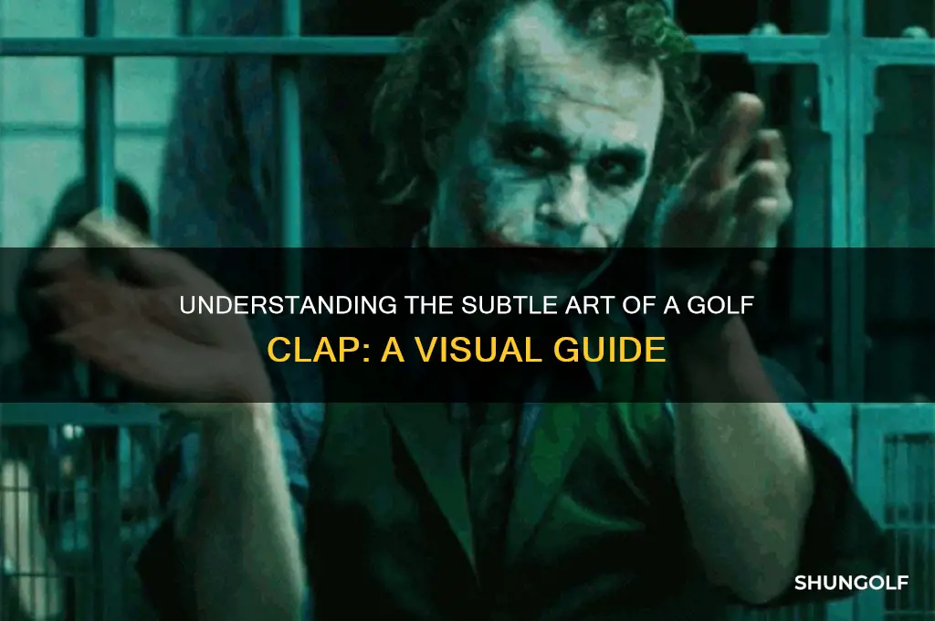 what does a golf clap look like