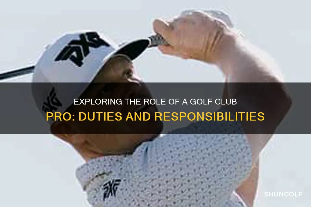 what does a golf club pro do