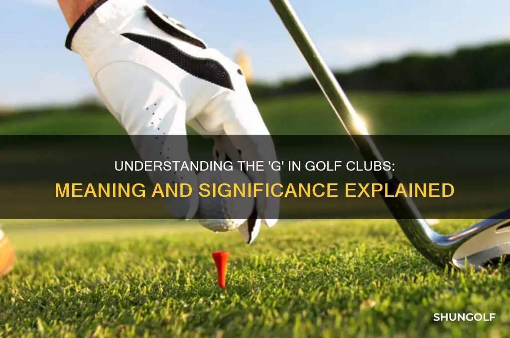 what does a golf club with a g stand for