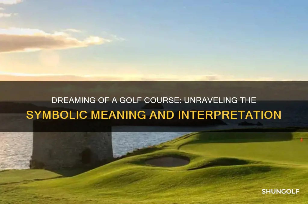 what does a golf course mean in a dream