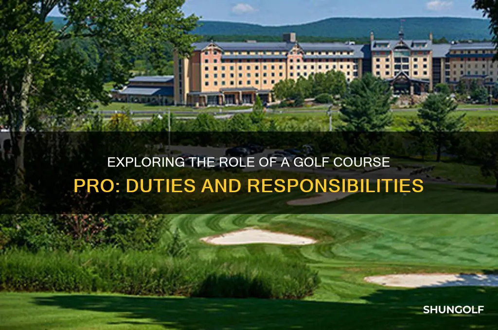 what does a golf course pro do