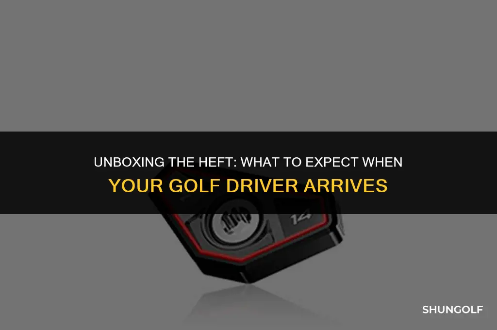 what does a golf driver normally weigh when shipped