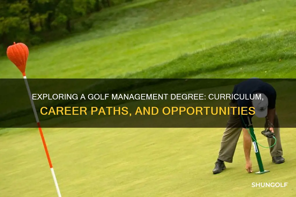 what does a golf management degree look like