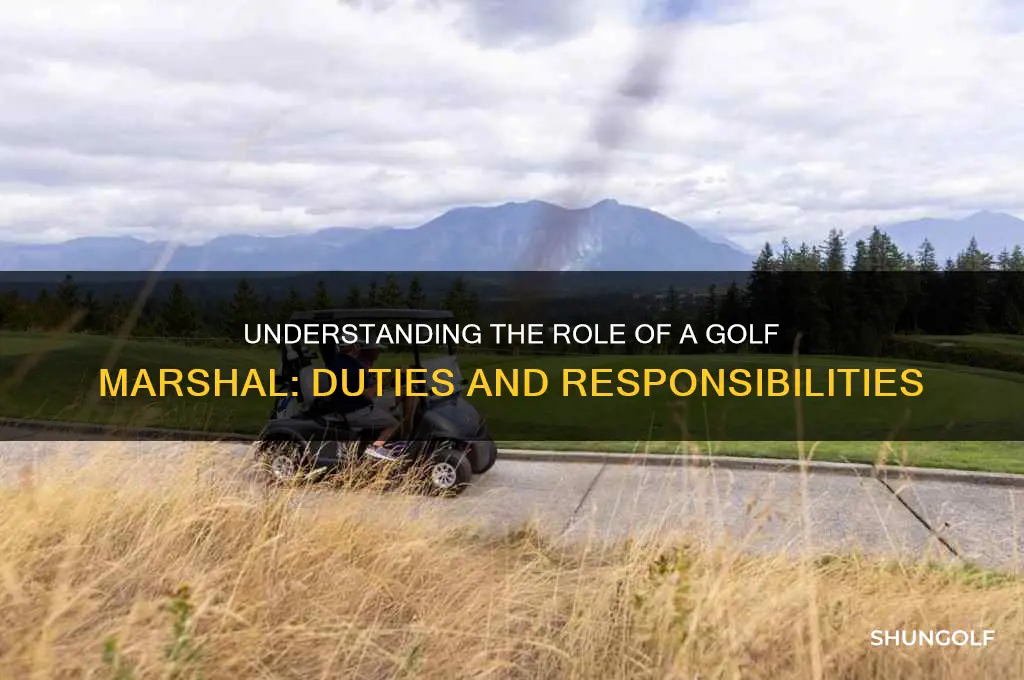 what does a golf marshal do