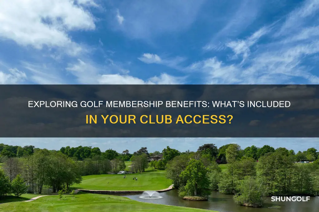 what does a golf membership include