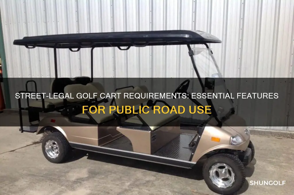 what does a golf need to be street leaga