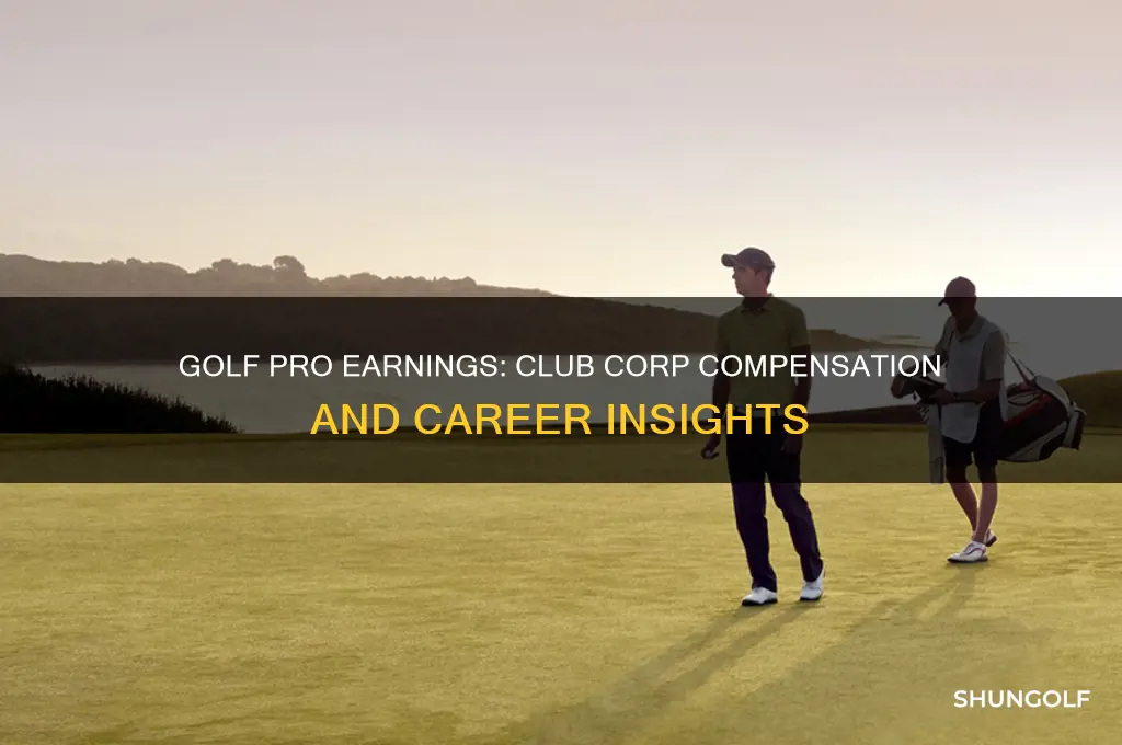 what does a golf pro make with club corp
