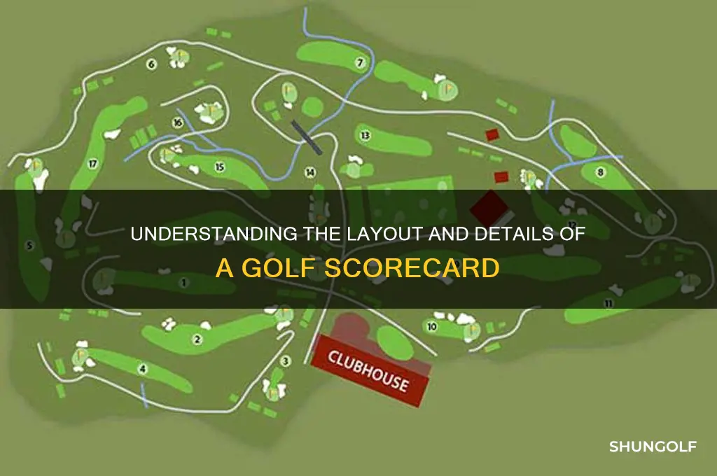 what does a golf scorecard look like