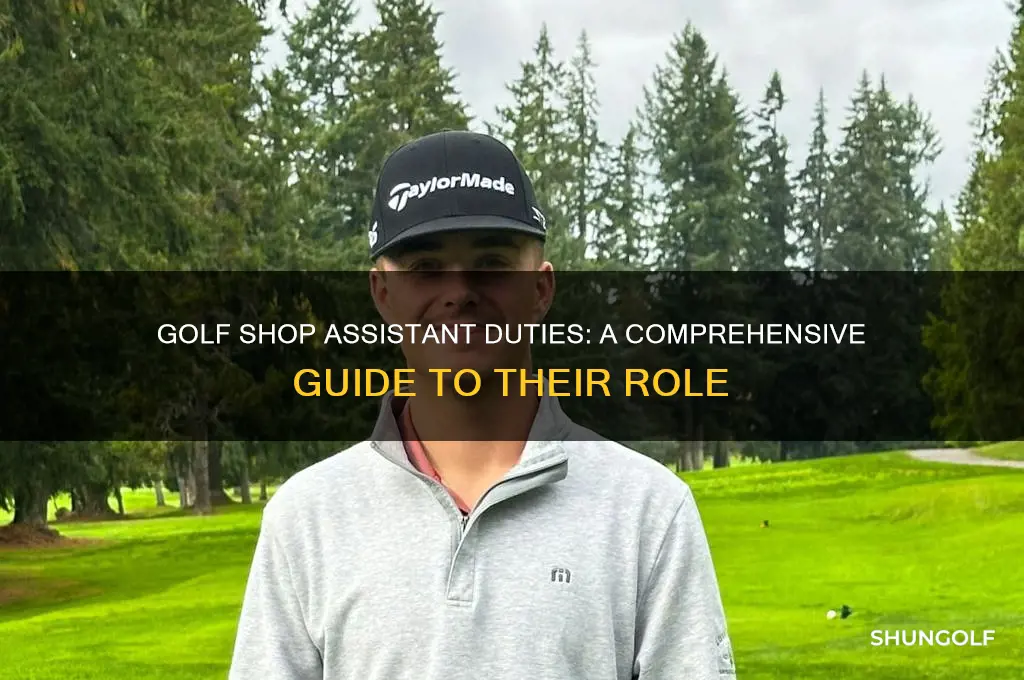 what does a golf shop assistant do