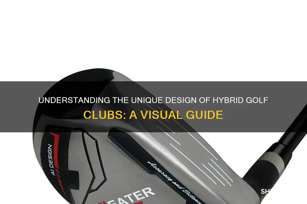 what does a hybrid golf club look like