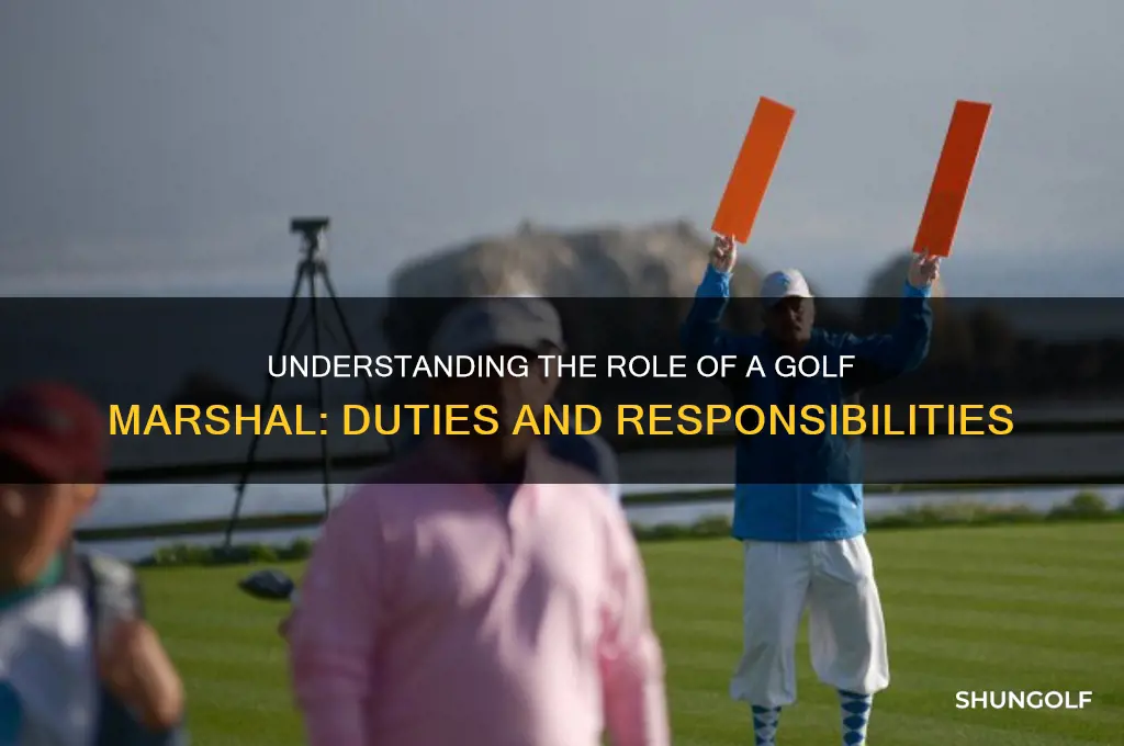 what does a marshal do in golf