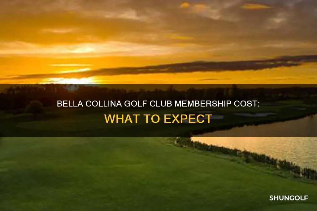 what does a membership cost to bella collina golf club