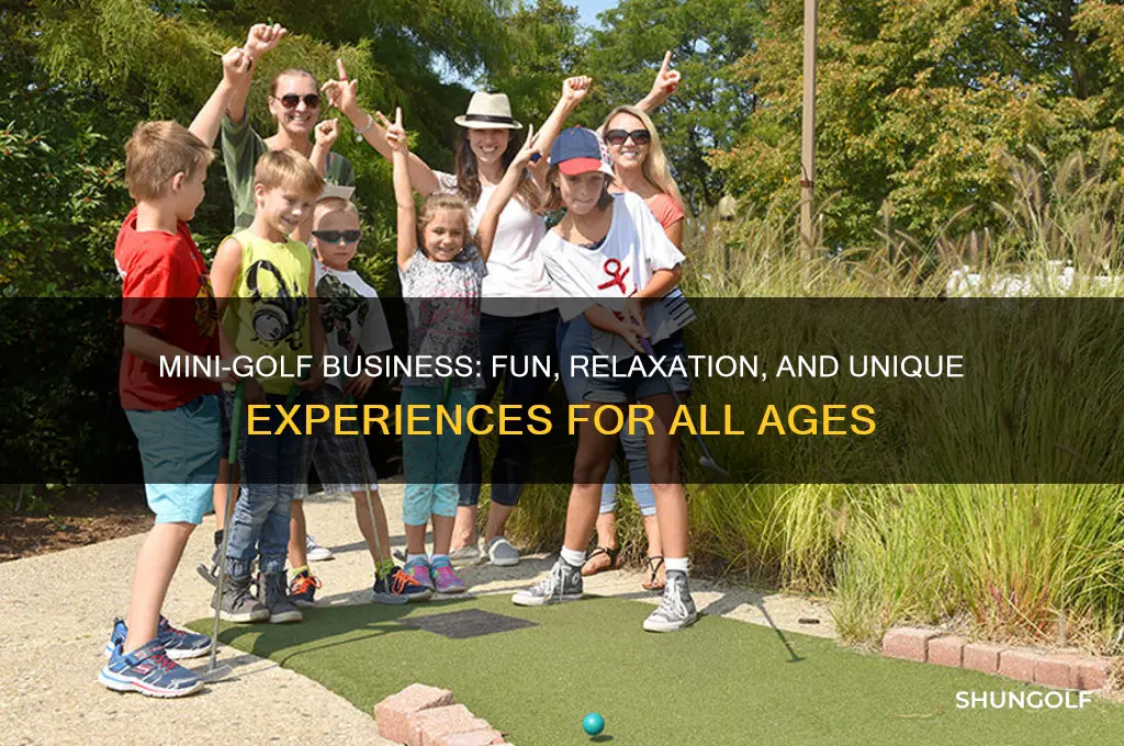 what does a mini-golf business provide to its customers