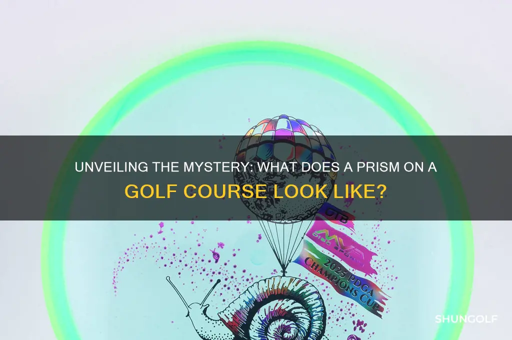 what does a prism on a golf course look like