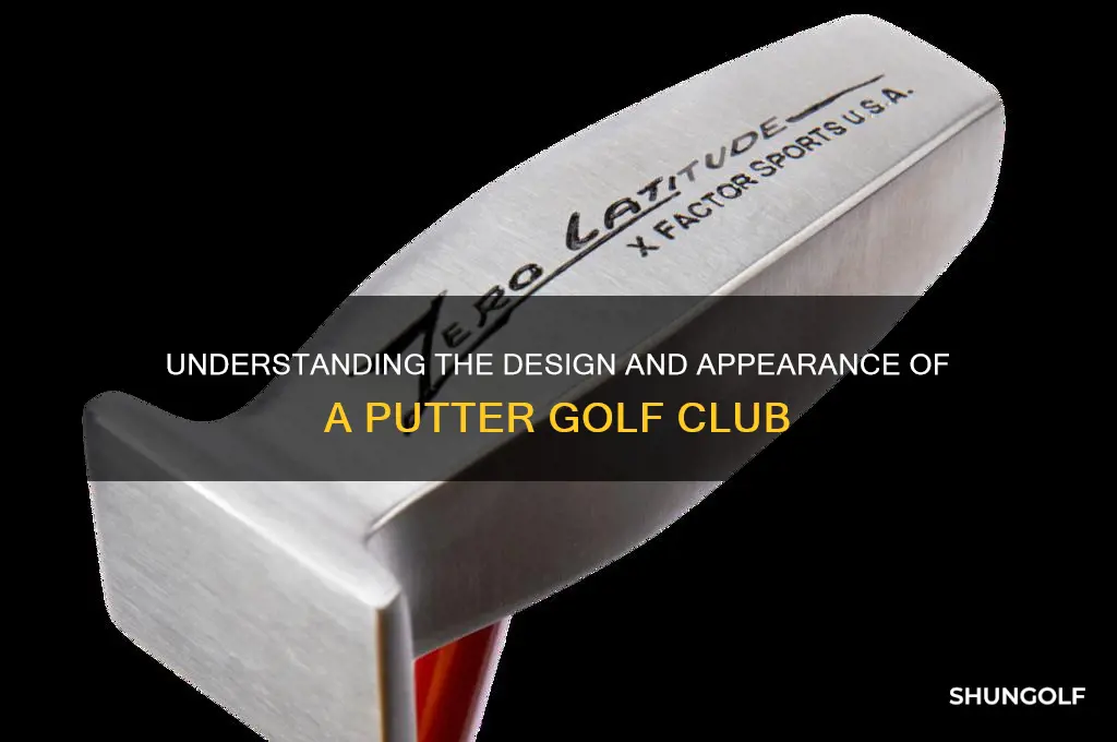 what does a putter golf club look like