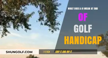 Understanding the 'R' Designation in Golf Handicap Calculations