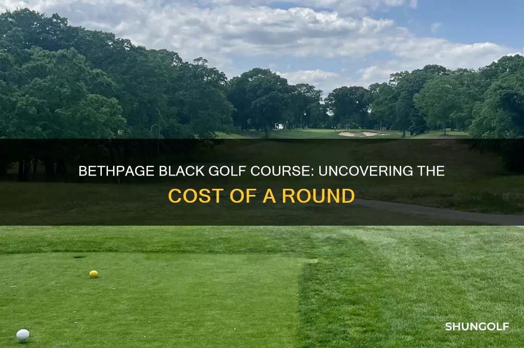 what does a round of golf cost at bethpage black