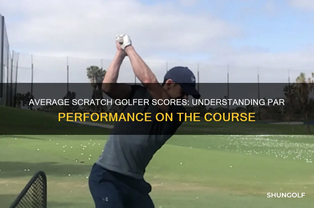what does a scratch golfer shoot on average