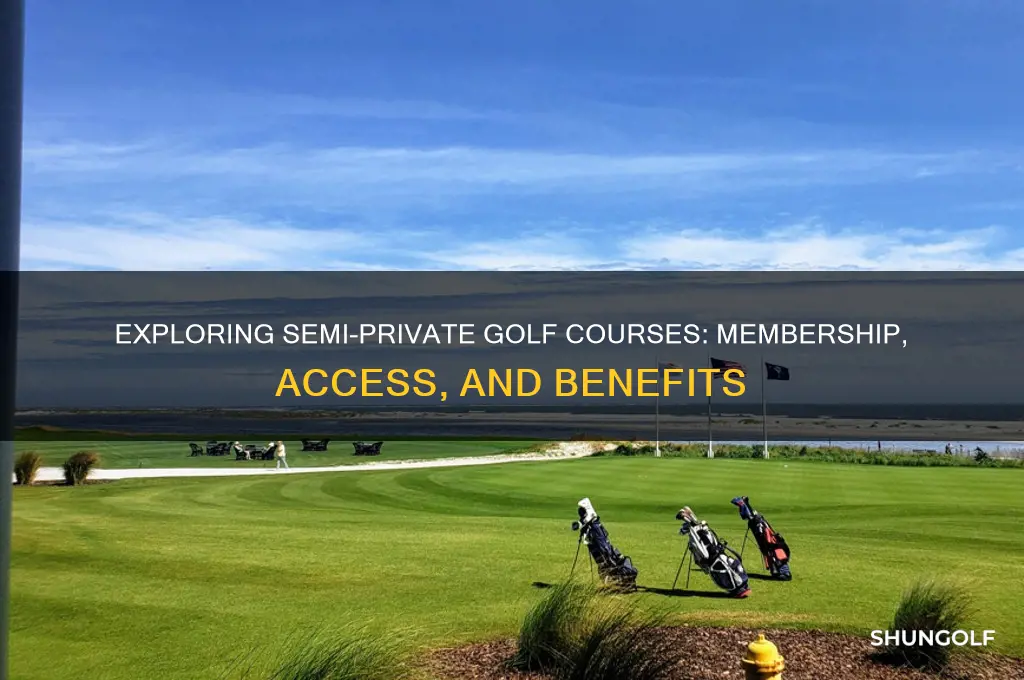 what does a semi private golf course