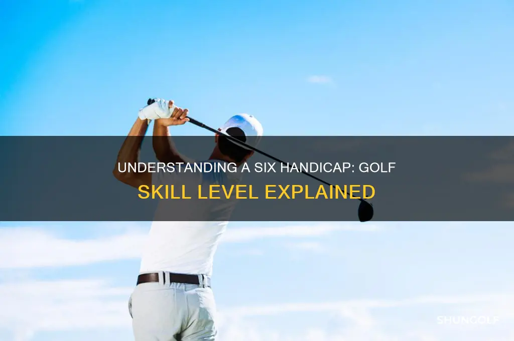 what does a six handicap mean in golf