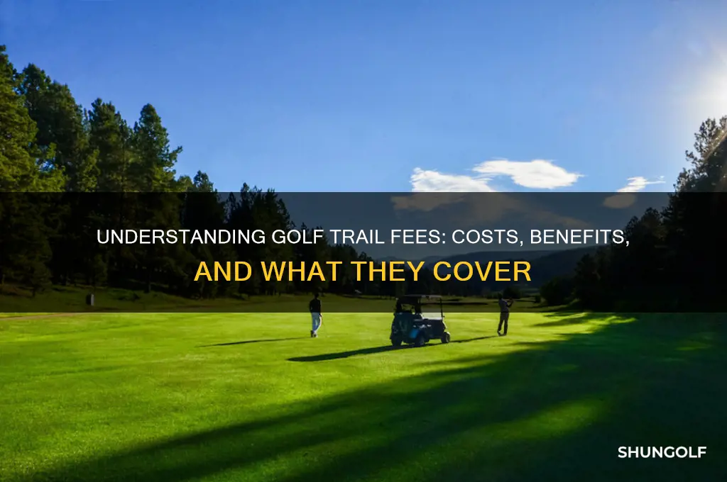 what does a trail fee in golf