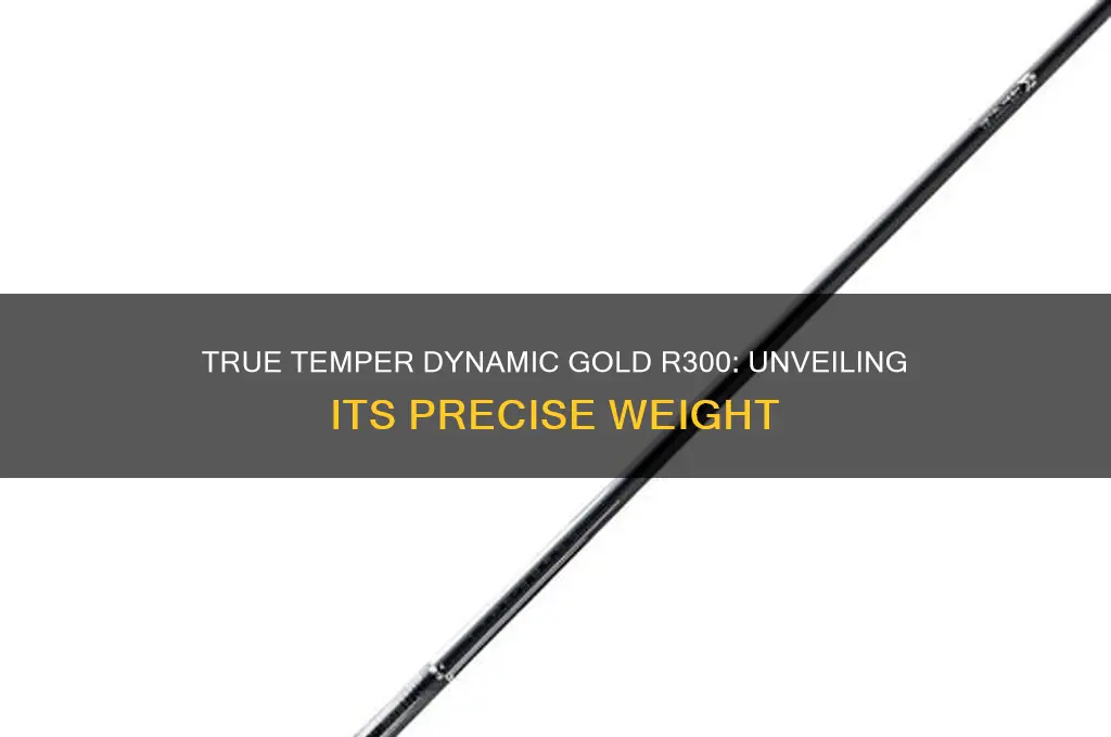 what does a true temper dynamic golf r300 weith
