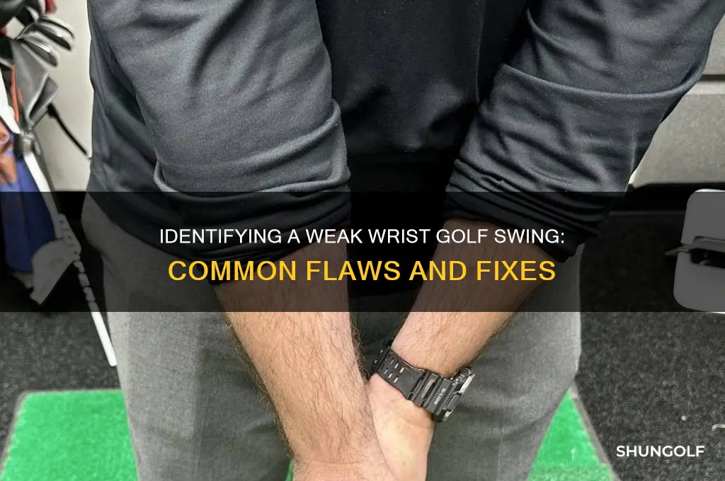what does a weak wrist golf swin glook like