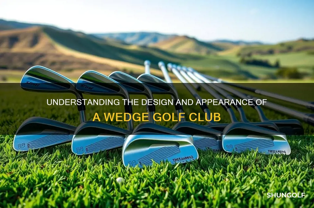 what does a wedge golf club look like