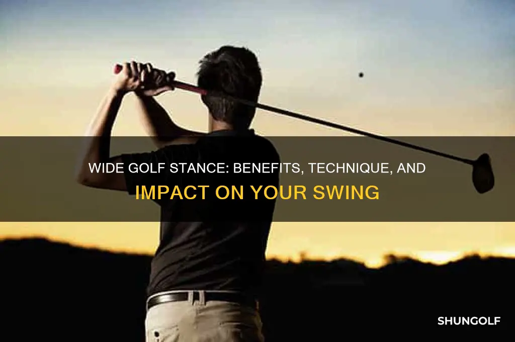 what does a wide golf stance do