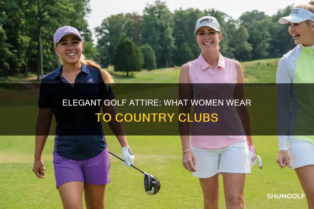 what does a woman wear to country club golf