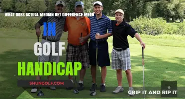 Understanding Actual Median Net Difference in Golf Handicap Calculations