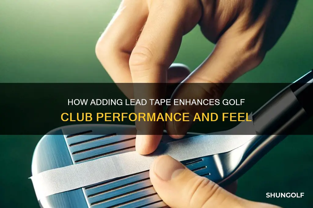 what does adding lead tape do to golf clubs