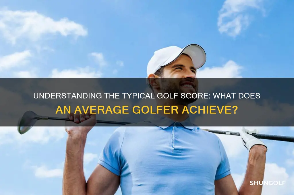 what does an average golfer score